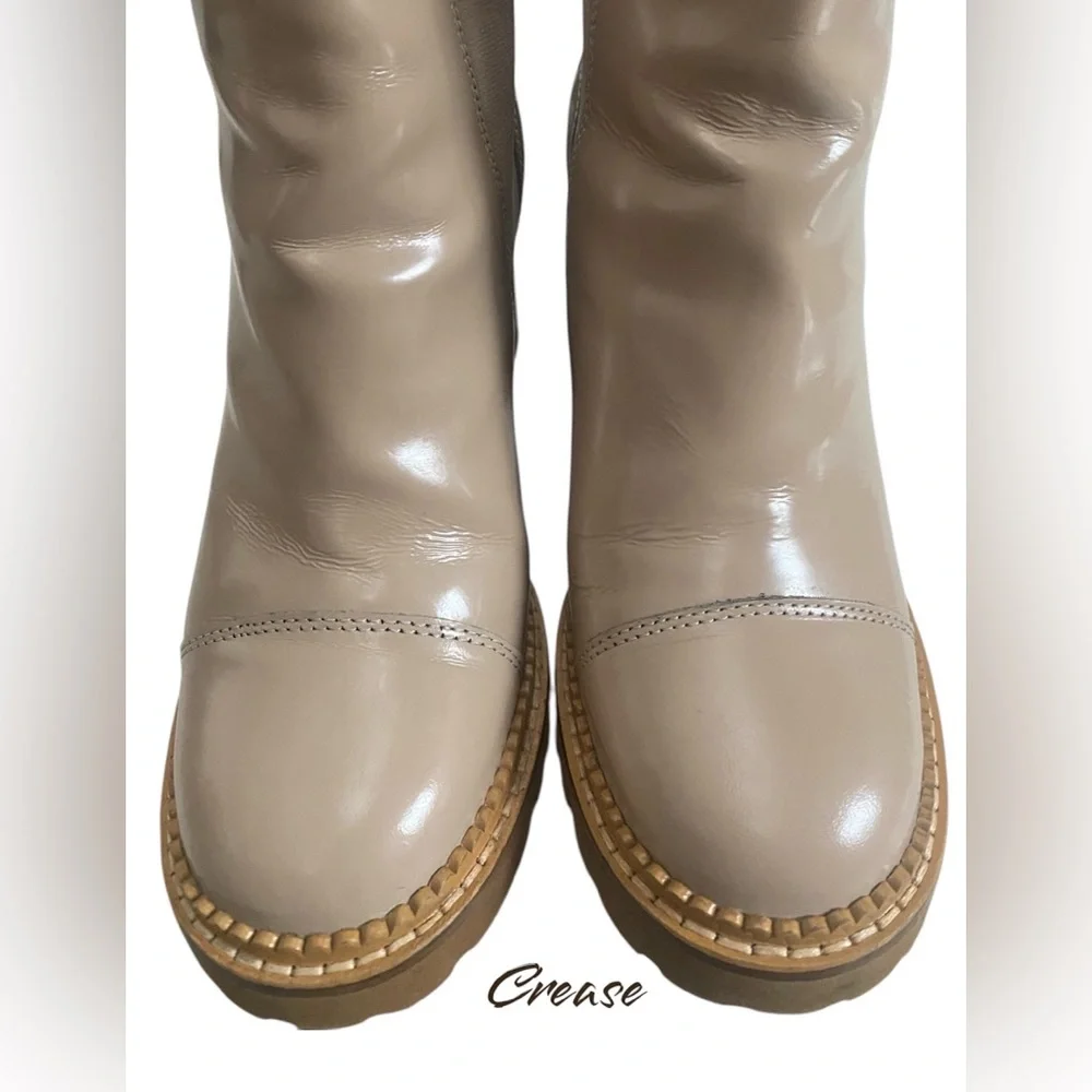 See by Chloe Mallory Chelsea lug sole boots(Dark Beige) - Picture 11 of 12